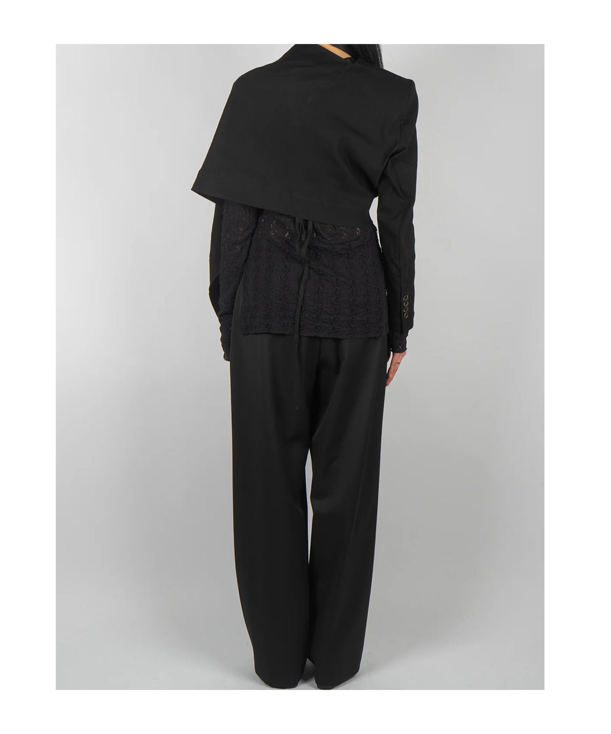 Uma Wang Keeva Asymmetrical Blazer In Black