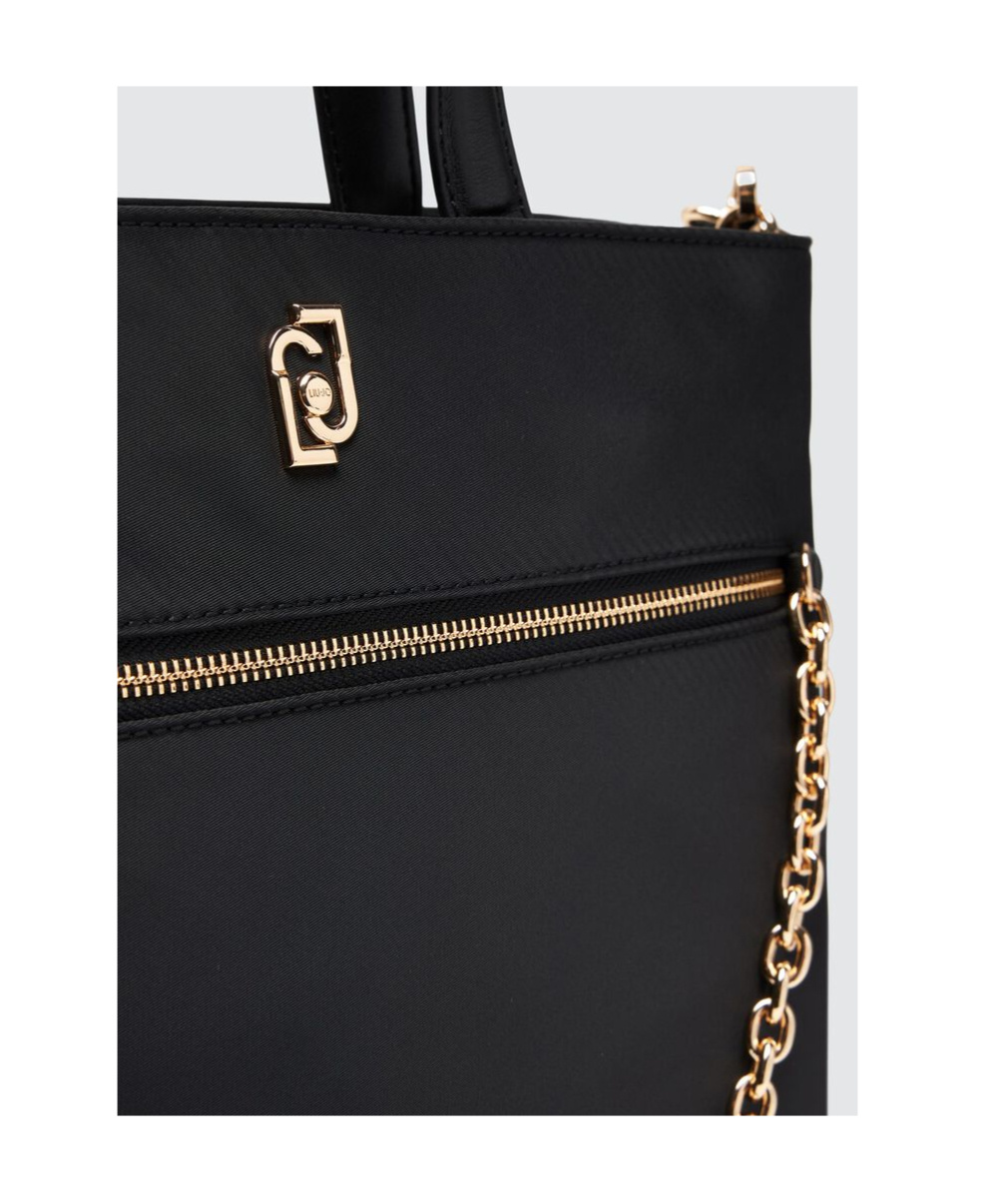 Liu •jo Double Handle Shoulder Bag In Black