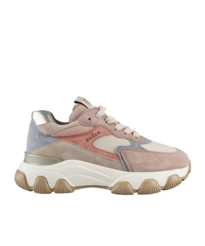 Hogan Hyperactive Colour-block Sneakers In Nude