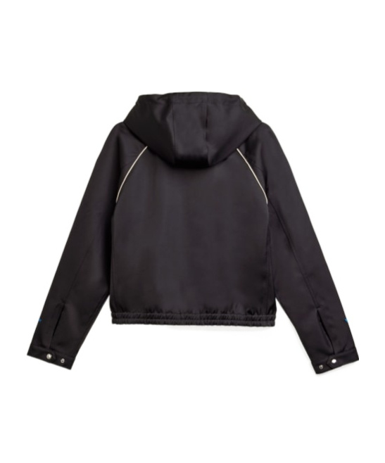 Adidas Originals Wales Bonner Satin Track Top In Black