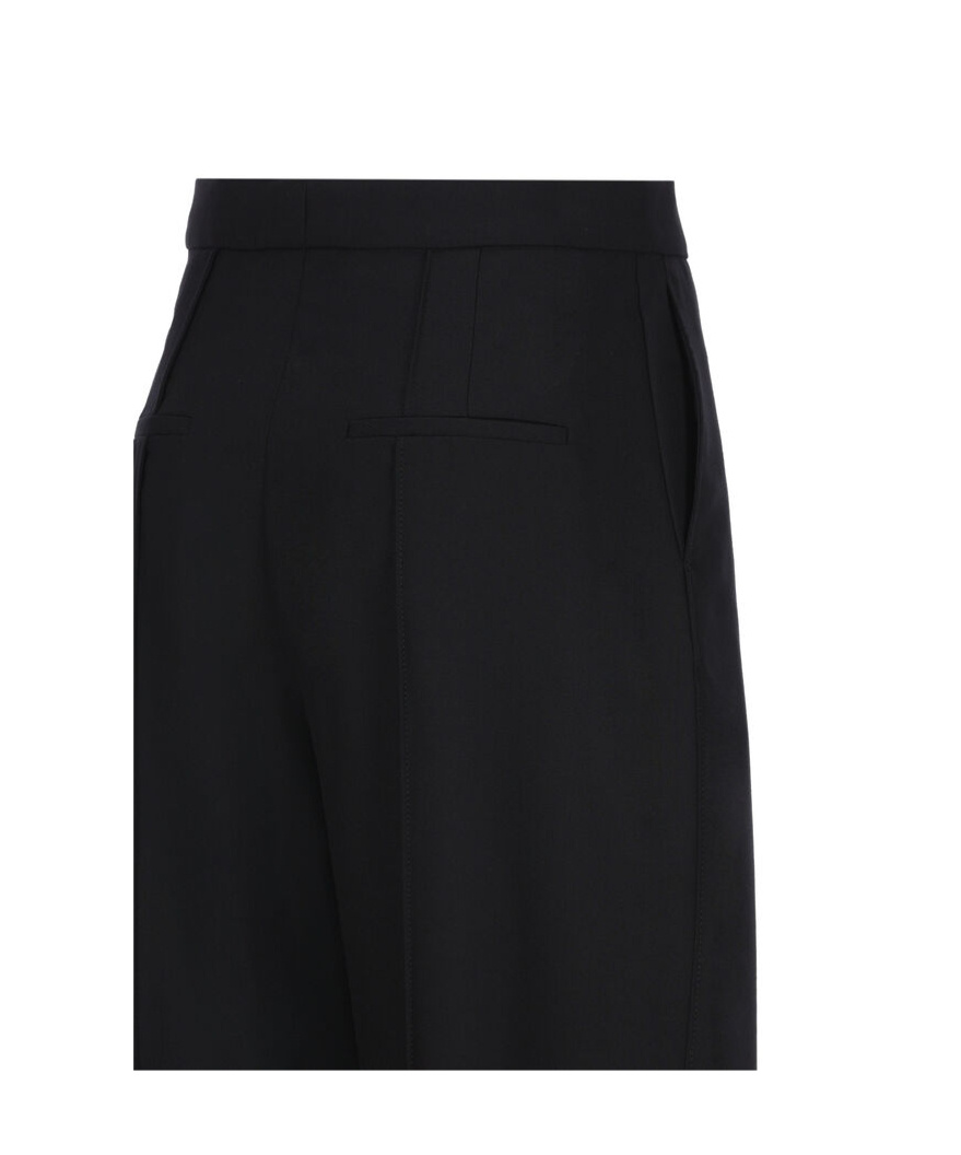 Loewe High-waist Tapered Trousers In Black