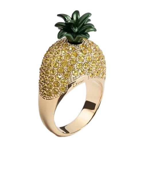 Dior Iviera  Sparkling Fruit Ring In Yellow