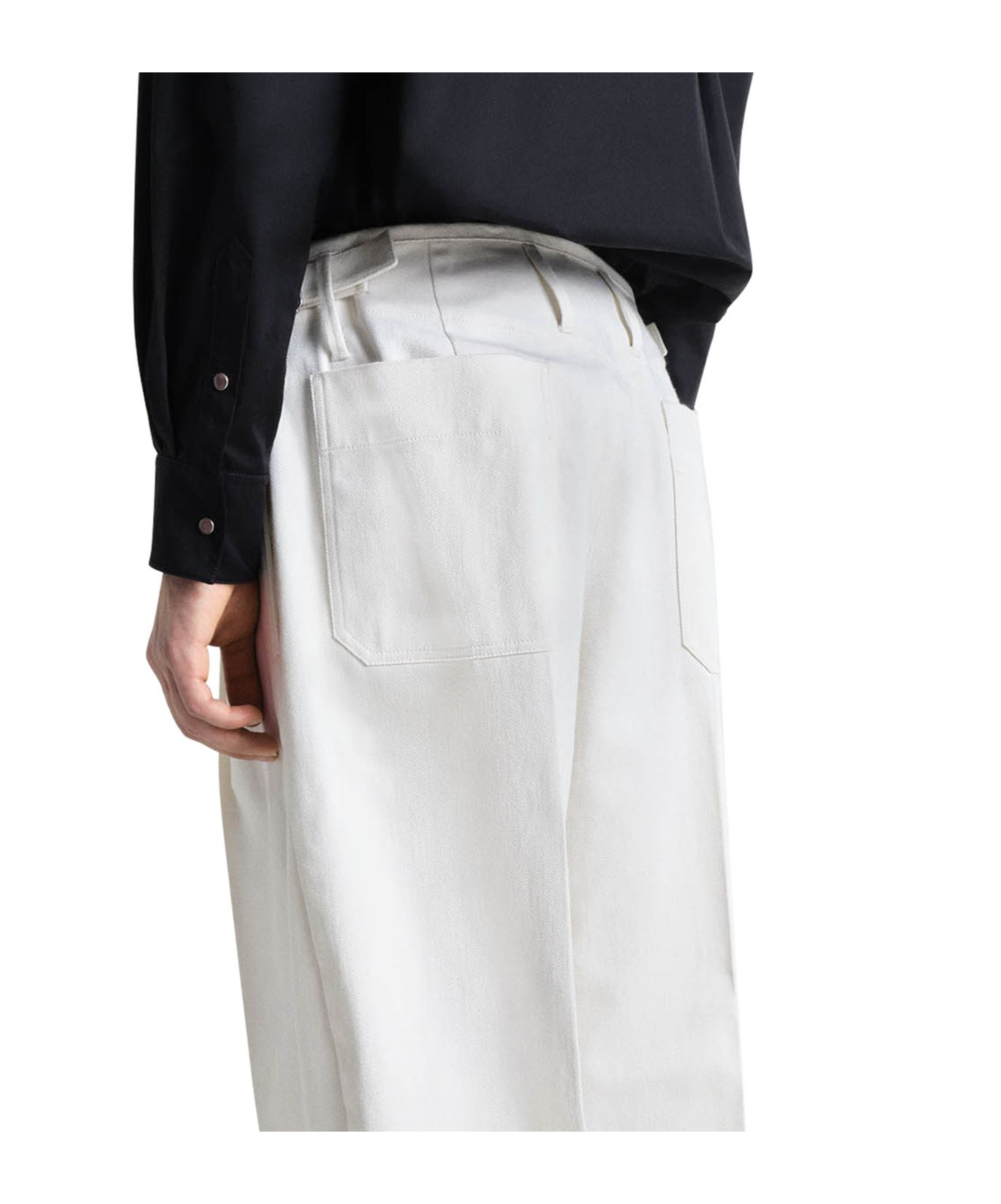 LEMAIRE PLEATED CARROT PANTS