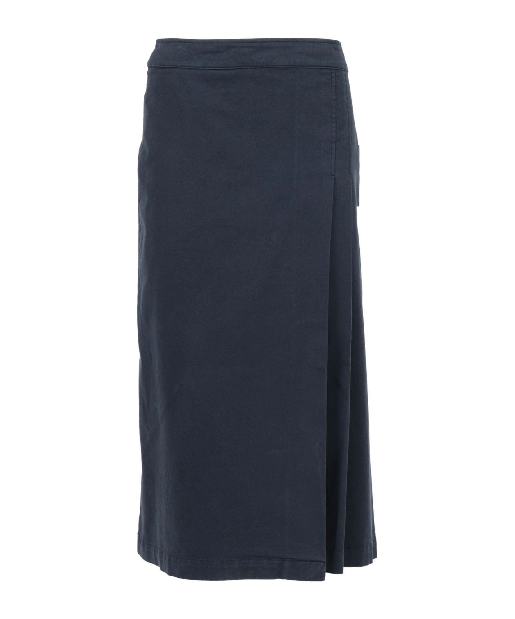 Aspesi Navy Blue Maxi Skirt With High Waist In Black