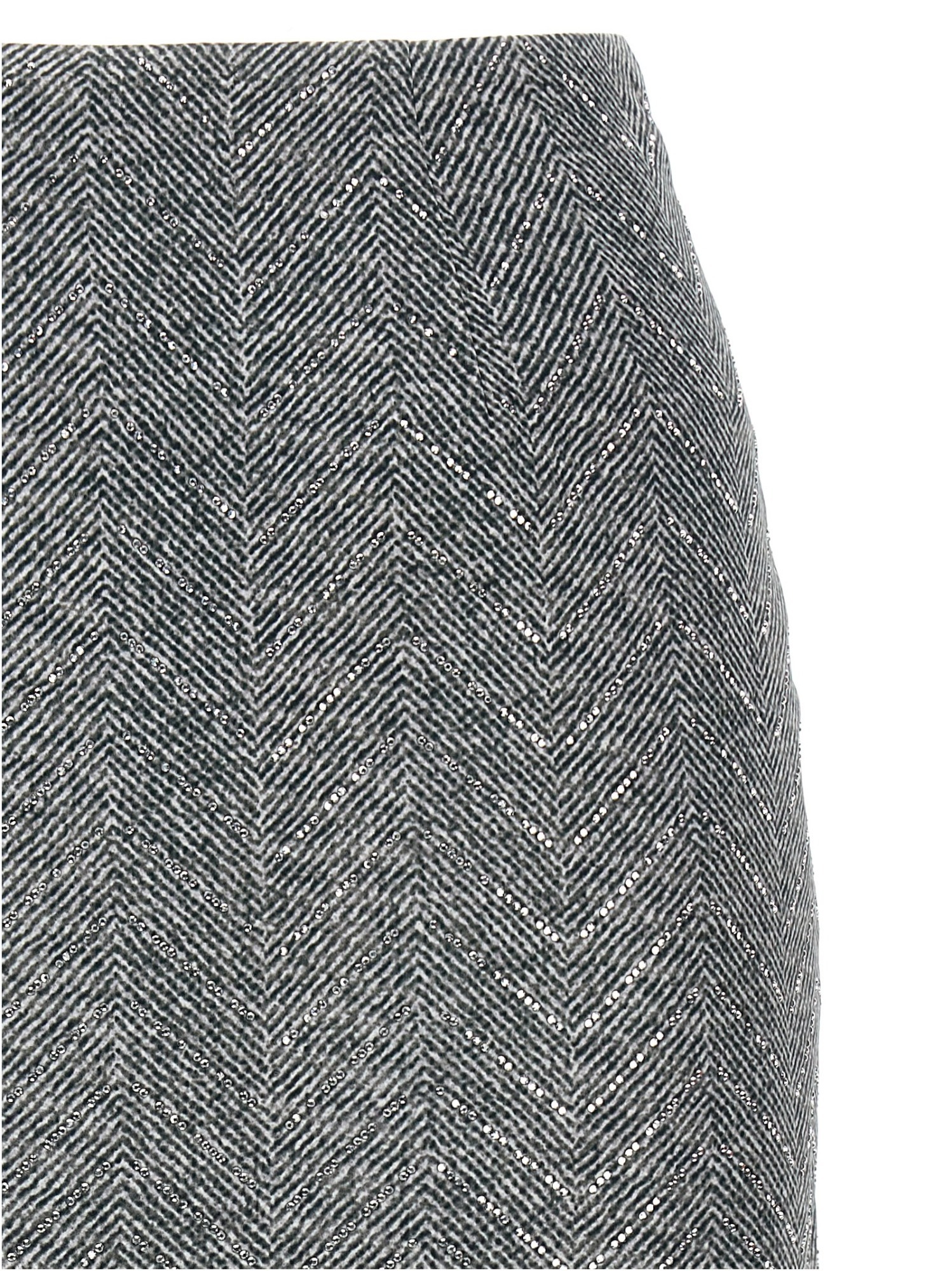 Ermanno Scervino Rhinestone-embellishment Pencil Skirt In Gray