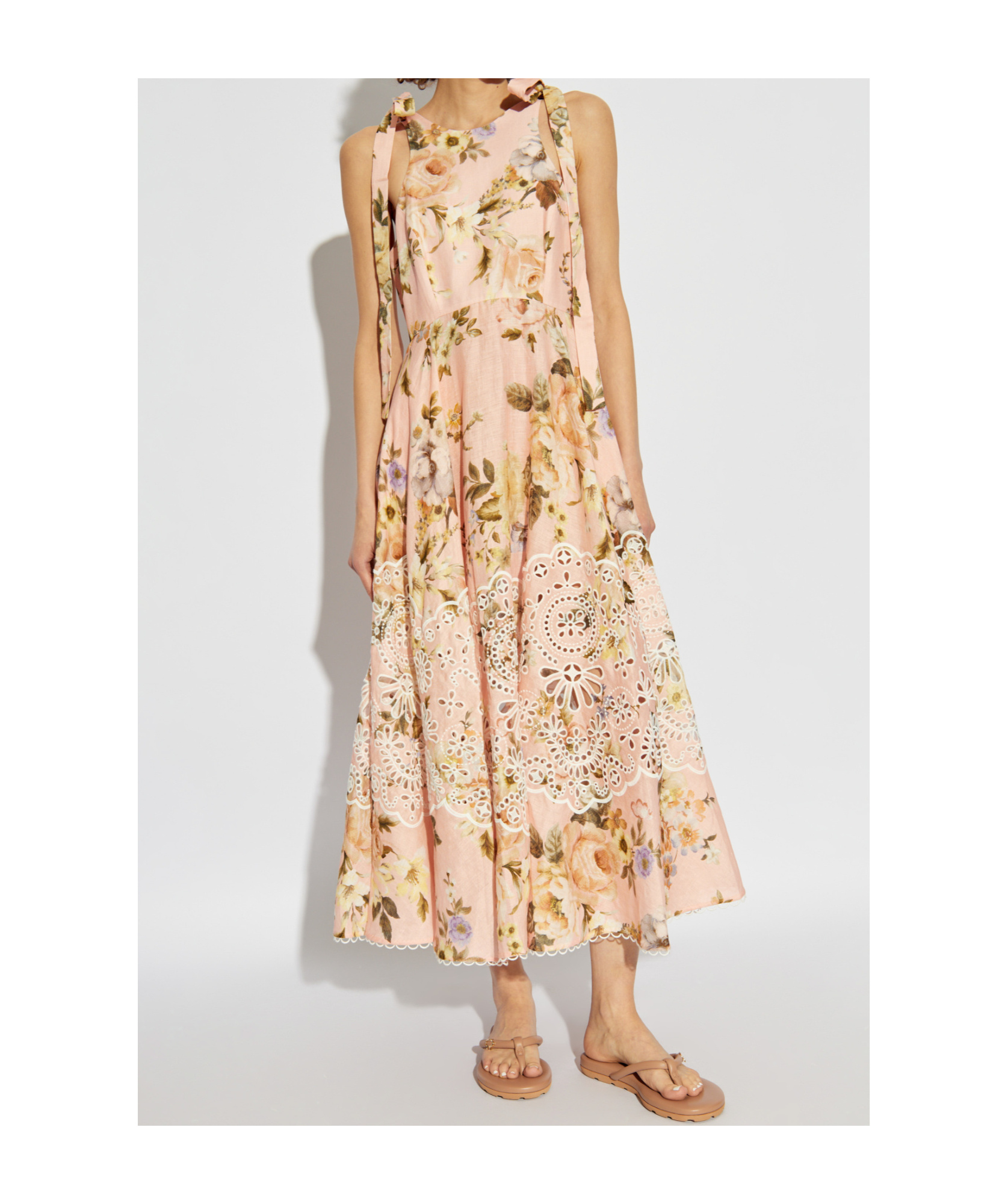 ZIMMERMANN ACACIA BRODERIE MIDI DRESS