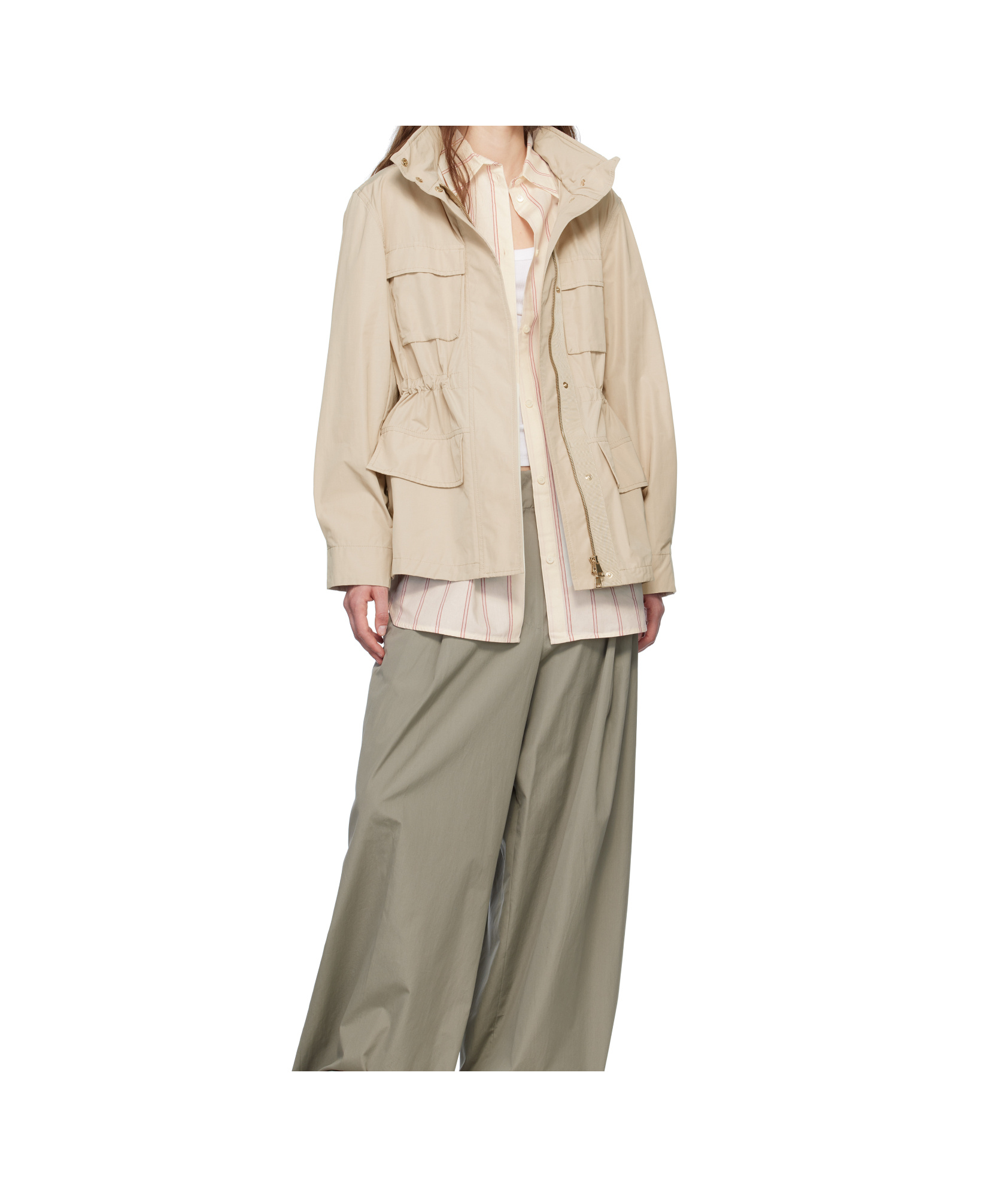 Moncler Beige Agax Jacket In Beige