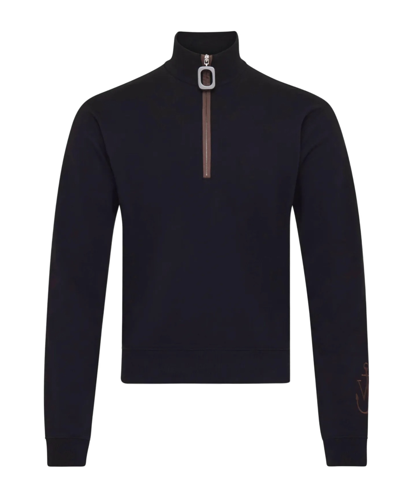 Jw Anderson Half Zipper Sweatshirt In Black