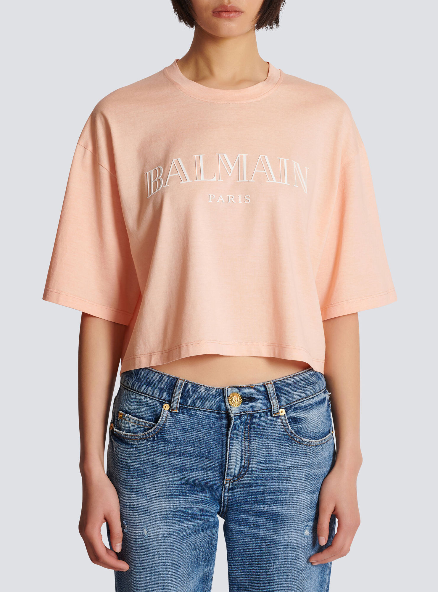 Balmain Vintage T-shirt In Nude