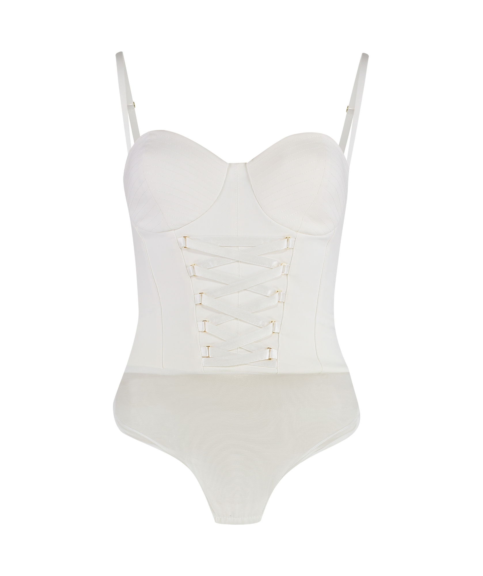 Elisabetta Franchi Criss-cross Crepe Bodysuit