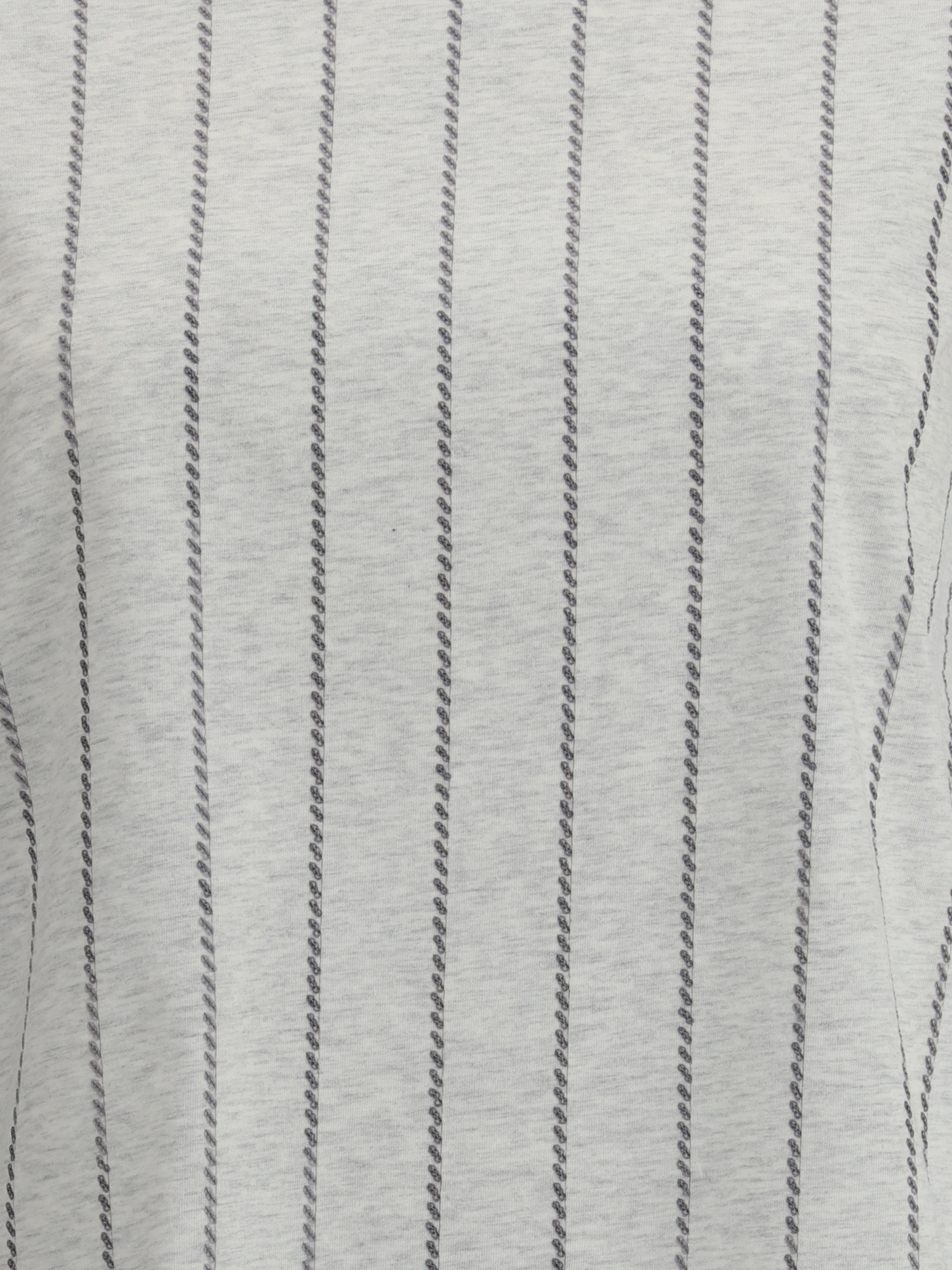 Brunello Cucinelli Women Striped T-shirt With Mini Sequins In Gray
