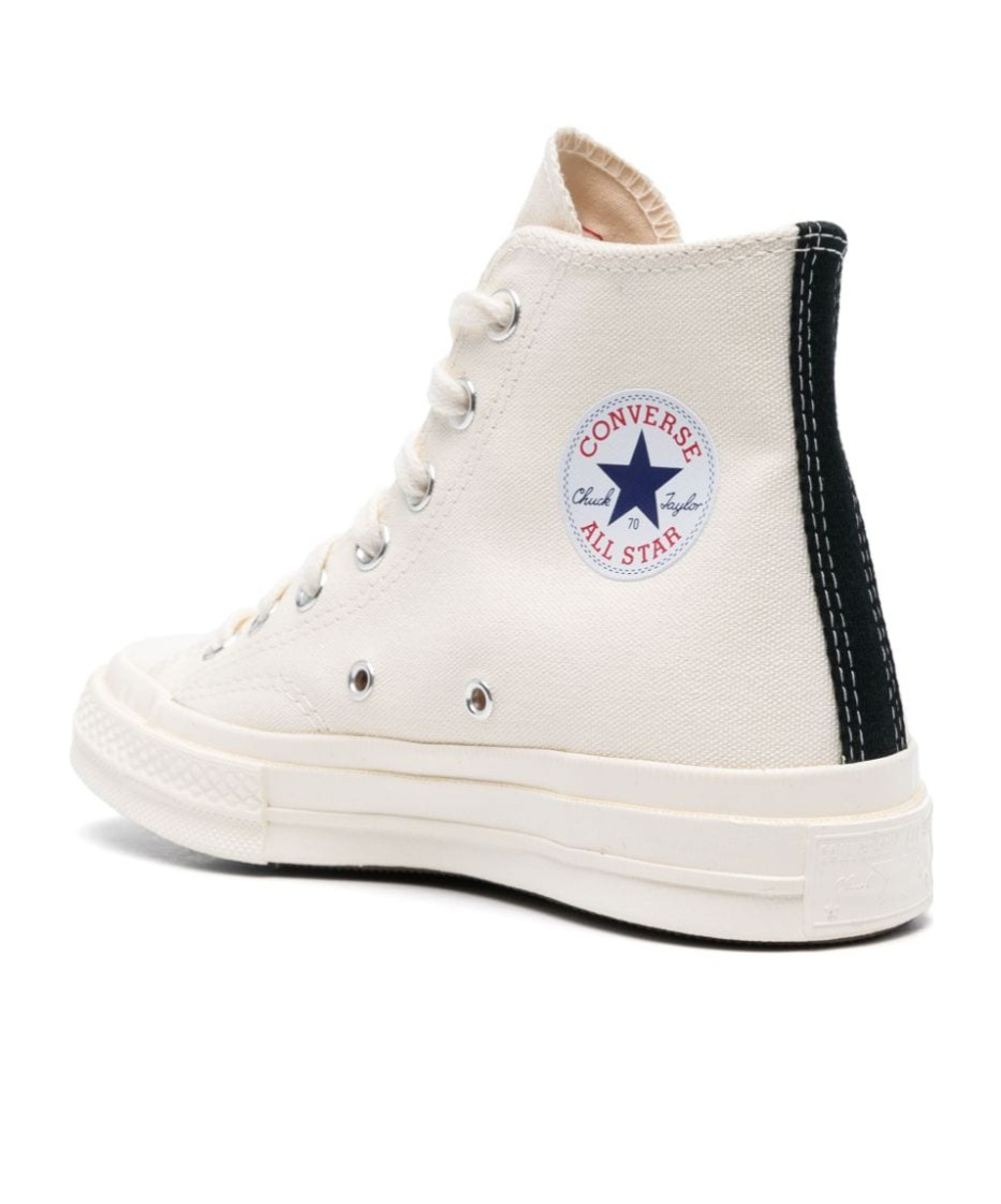 Comme Des Garçons Play Comme Des Garcons Play X Converse Single Heart Chuck 70 Sneakers In Neutral