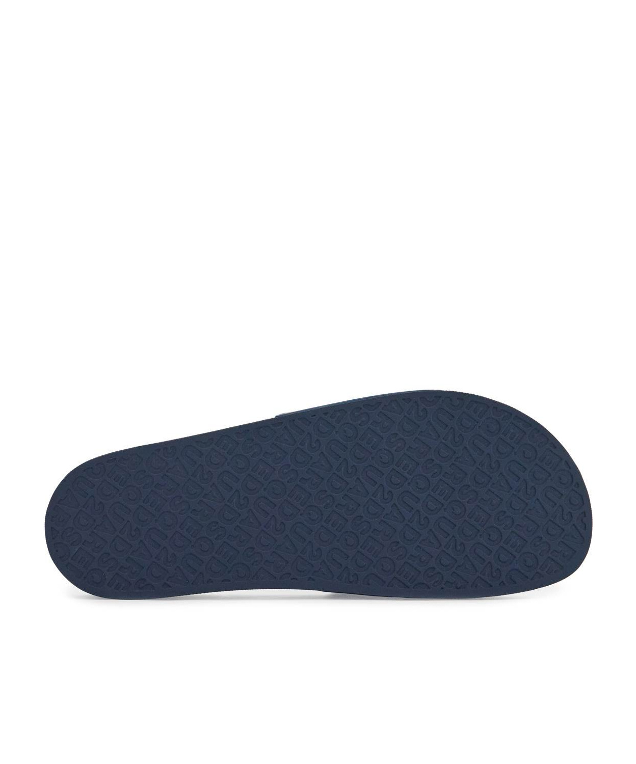 Shop Dsquared2 Logo-embossed Slides In Blue