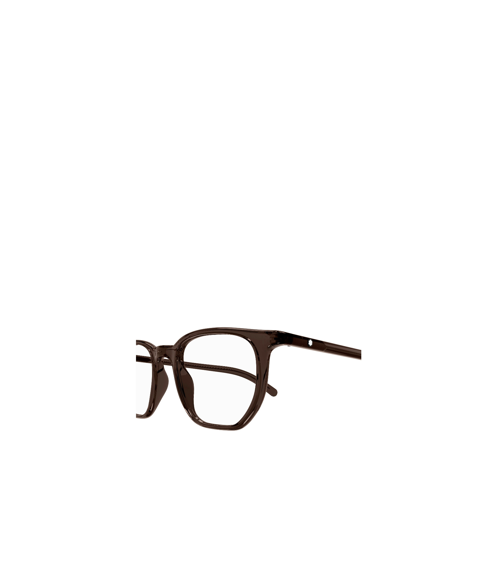 Montblanc Geometric Frame Flat Light Frame In Black