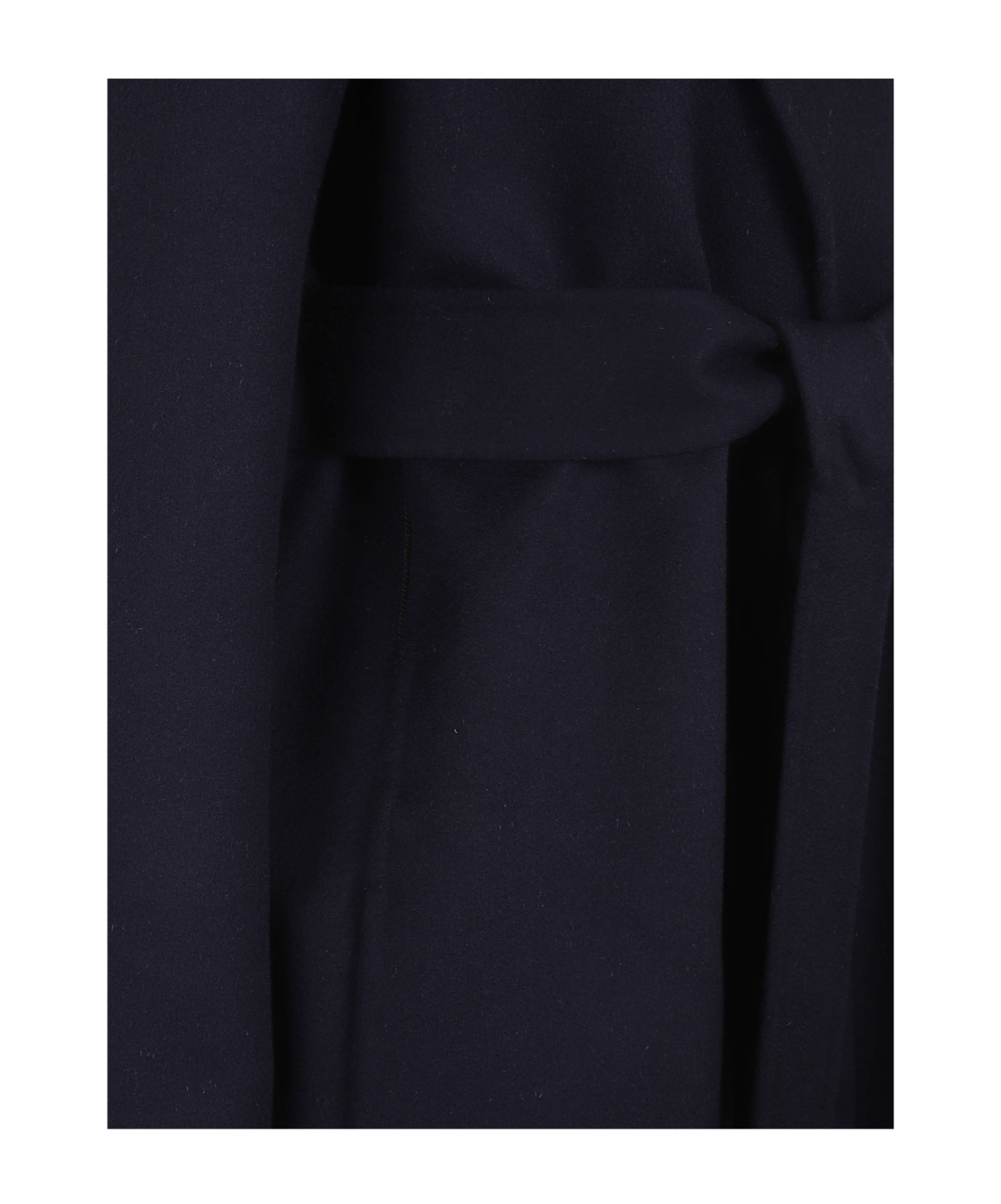 Stella Mccartney Double Face Wrap Belted Coat In Black