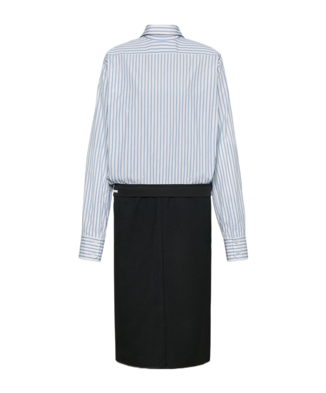 Maison Margiela Striped Cotton Shirt In Black