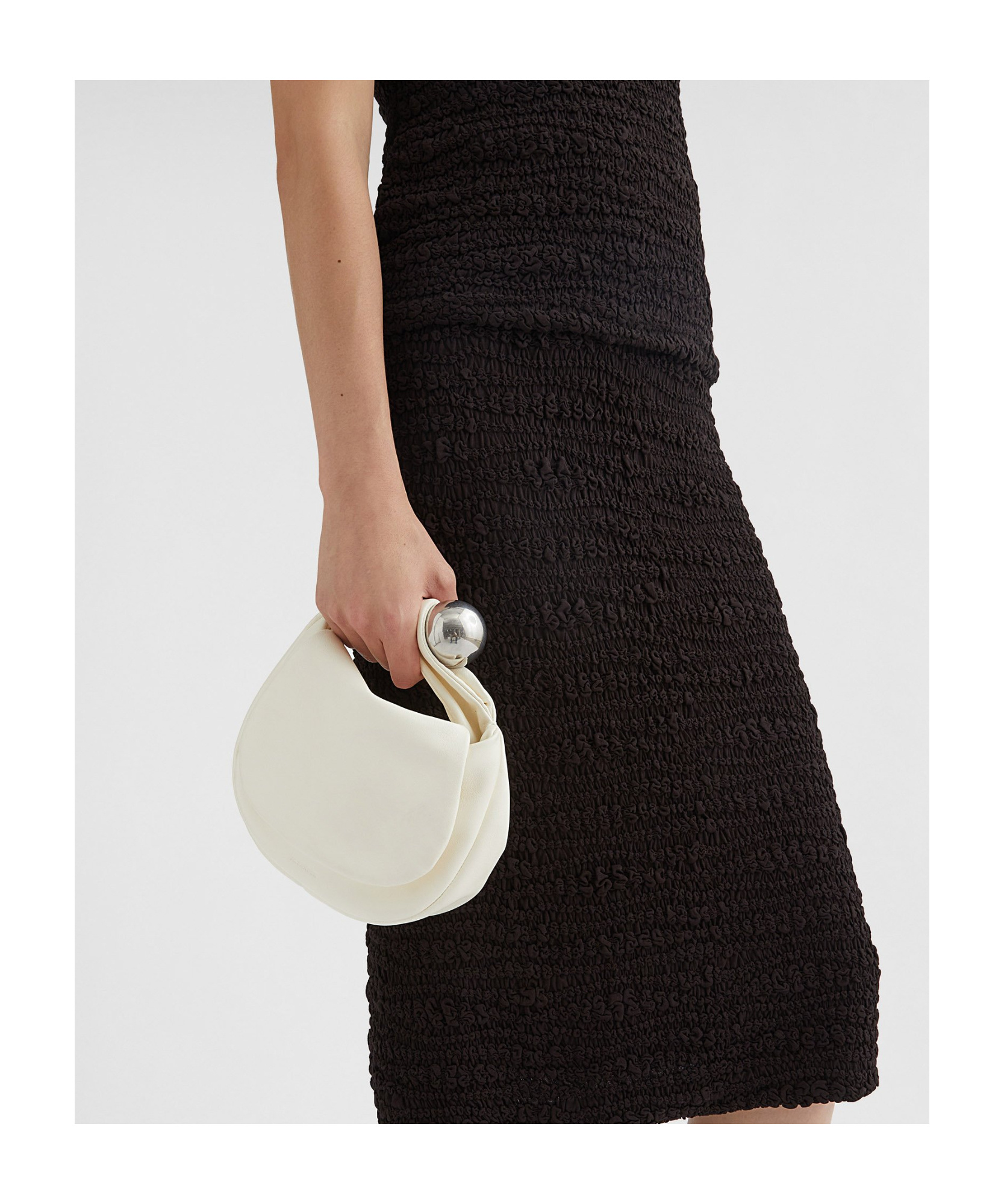 Shop Jil Sander Sphere Pouch In White