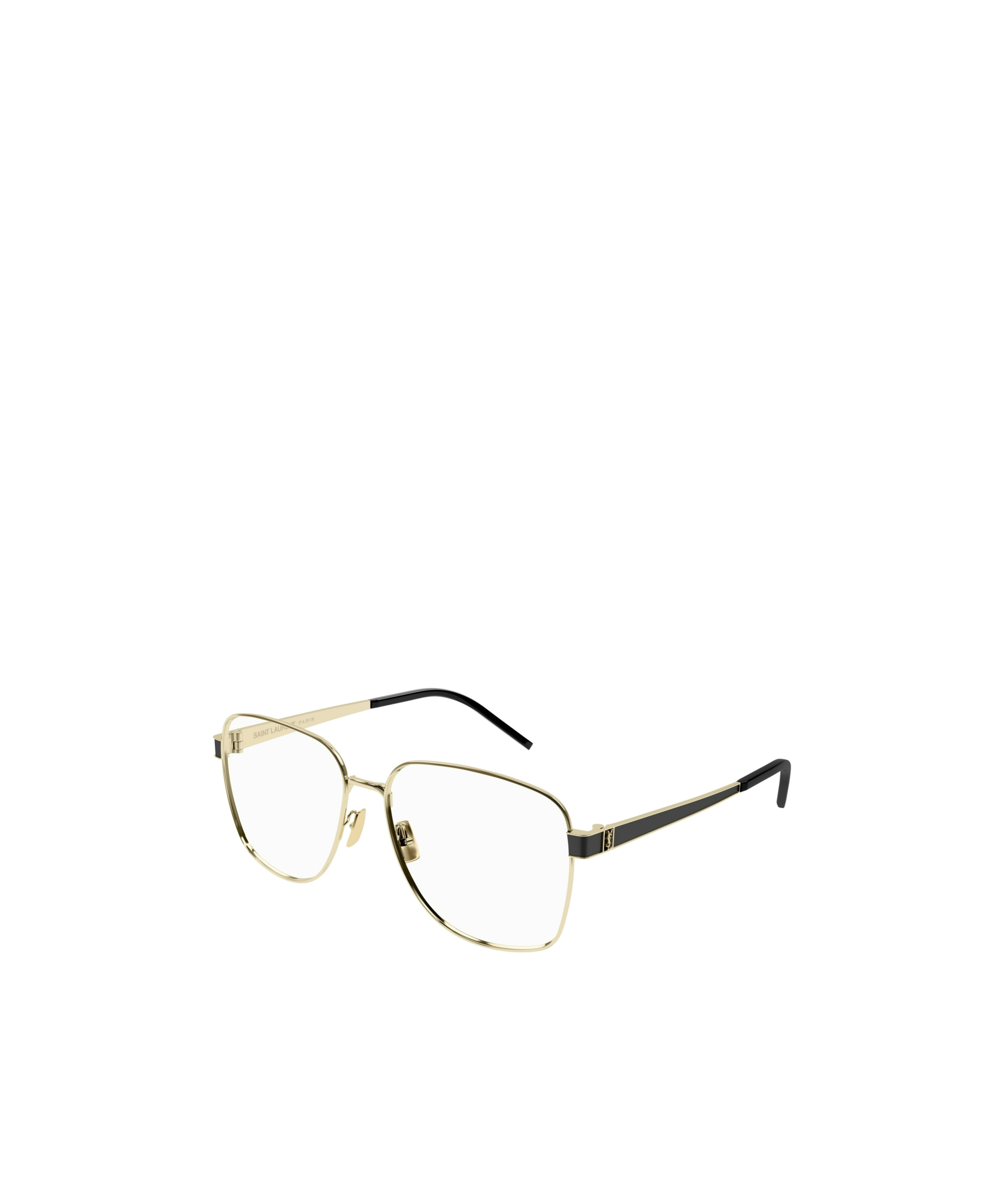 Saint Laurent Ysl Square-frame Glasses In Nude