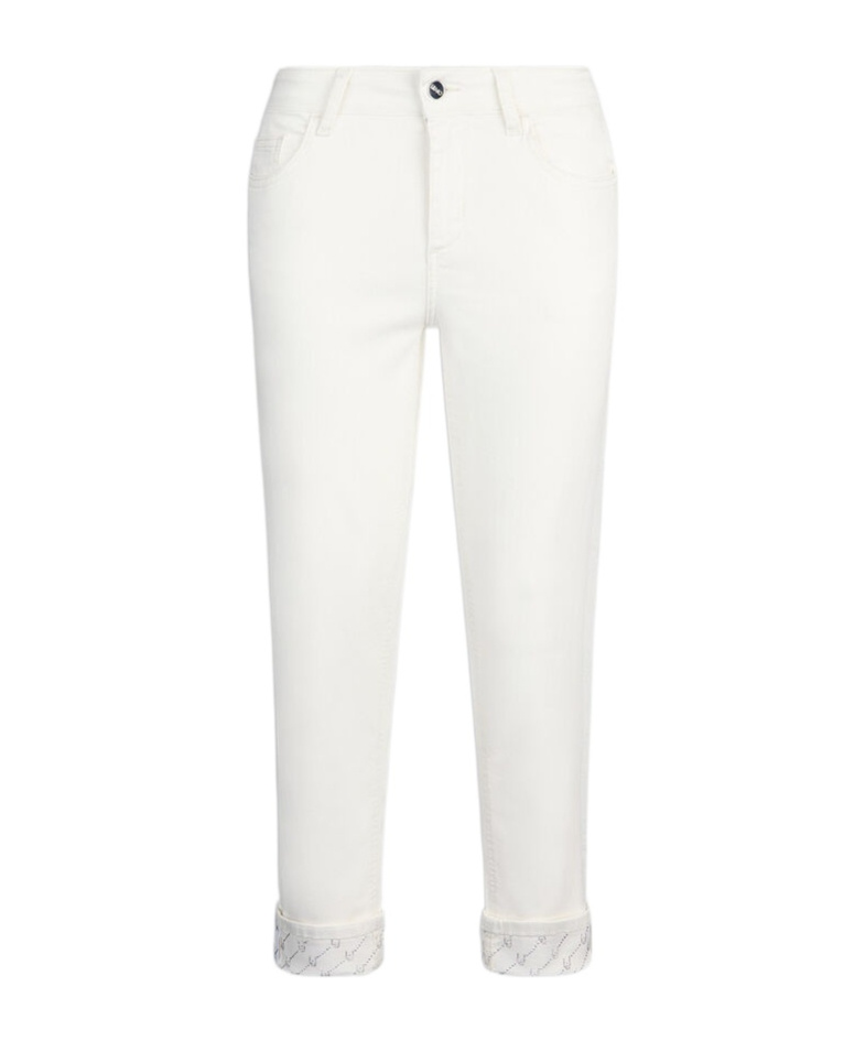 Liu •jo Curled Jeans In White