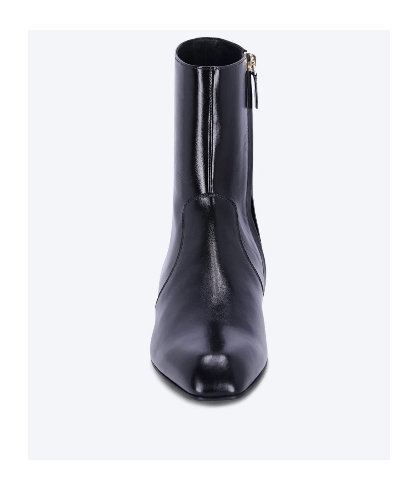 Khaite Colt Leather Ankle Boots In Black