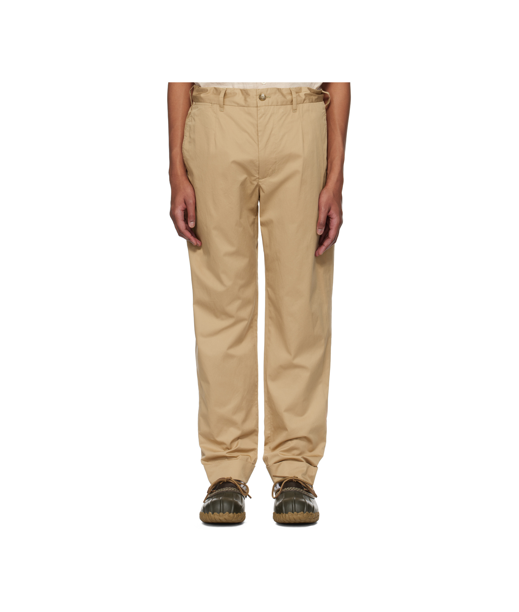 Engineered Garments Beige Andover Trousers In Camel