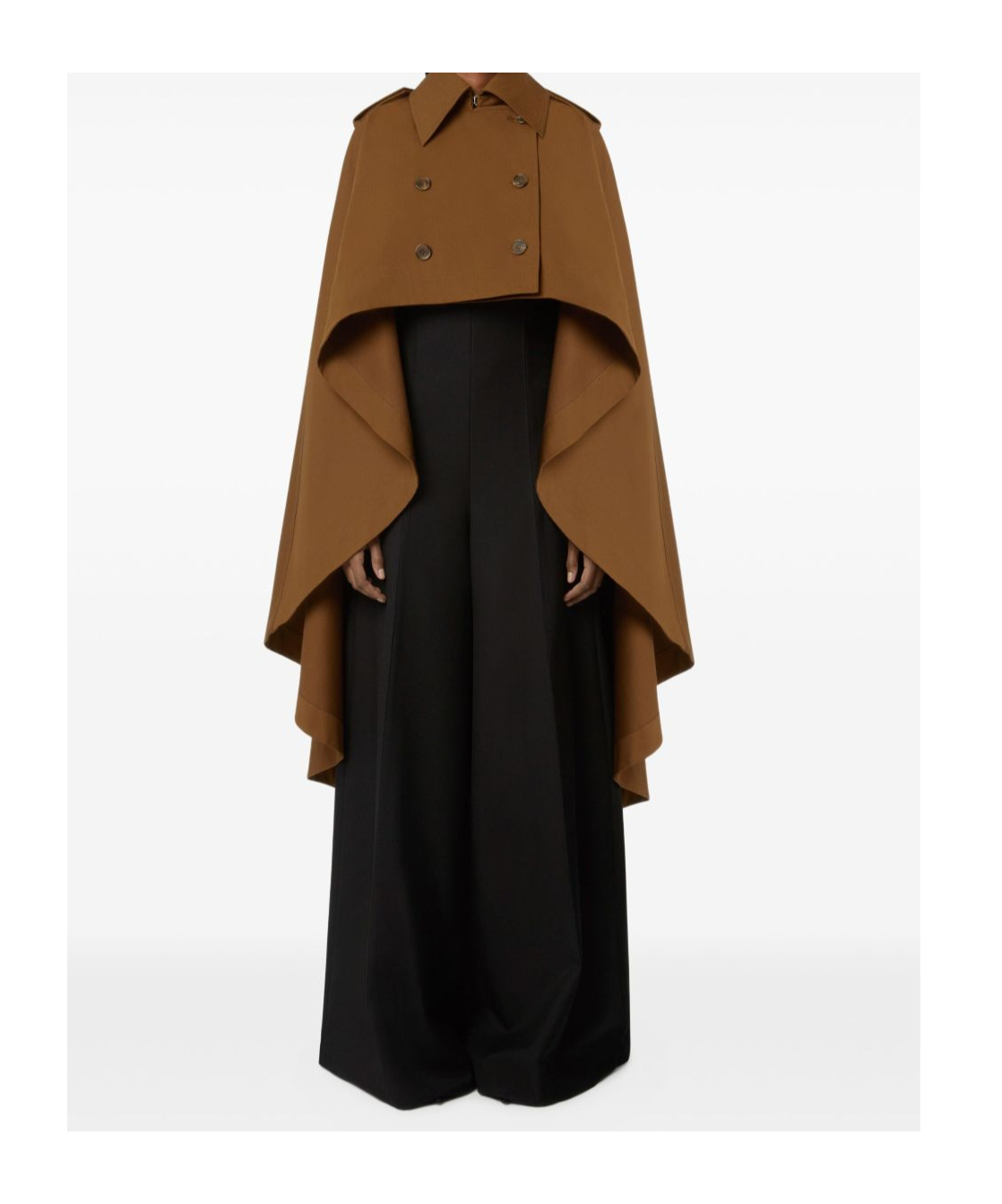 Nina Ricci Flared High Waist Trousers In Black