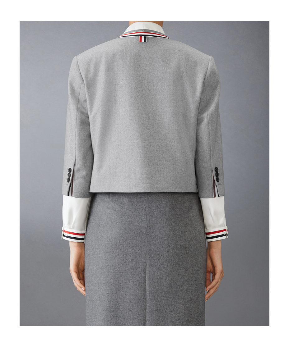 Thom Browne Bow Suit Coat In Gray