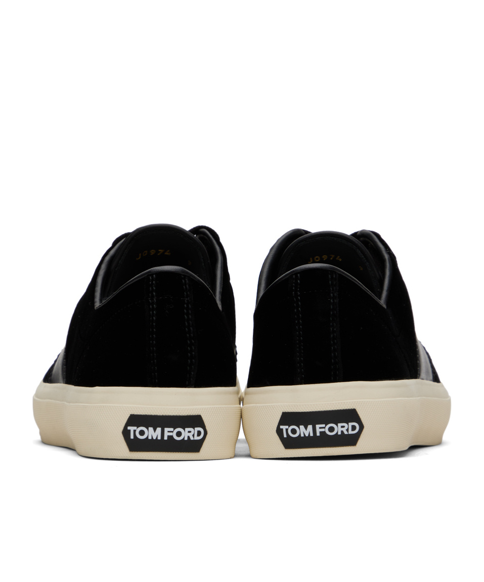 Tom Ford Logo-print Low-top Sneakers In Black