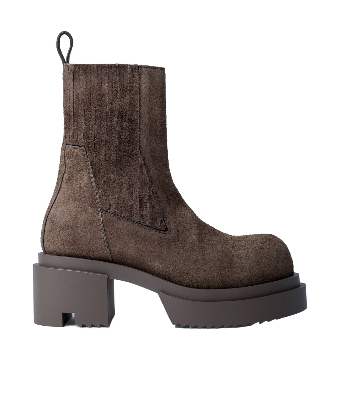 Rick Owens 70mm Beatle Bogun Boots In Brown