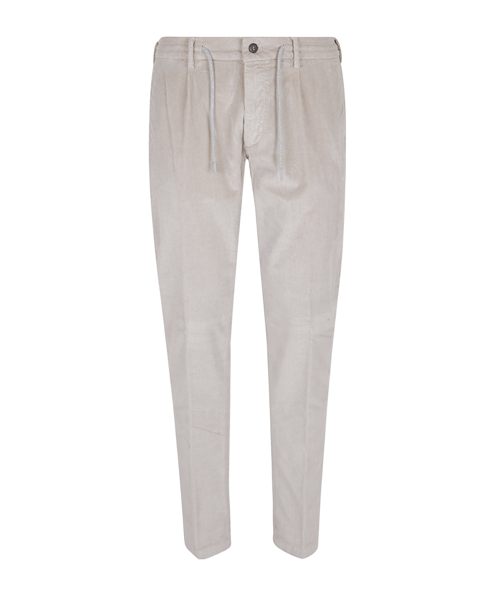 Eleventy Trousers With Back Pockets And Button Detail In Gray