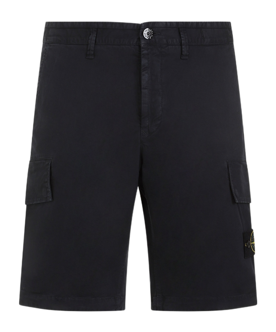 Stone Island Men Slim-fit Cargo Bermuda Shorts With Zip Pockets In Blue