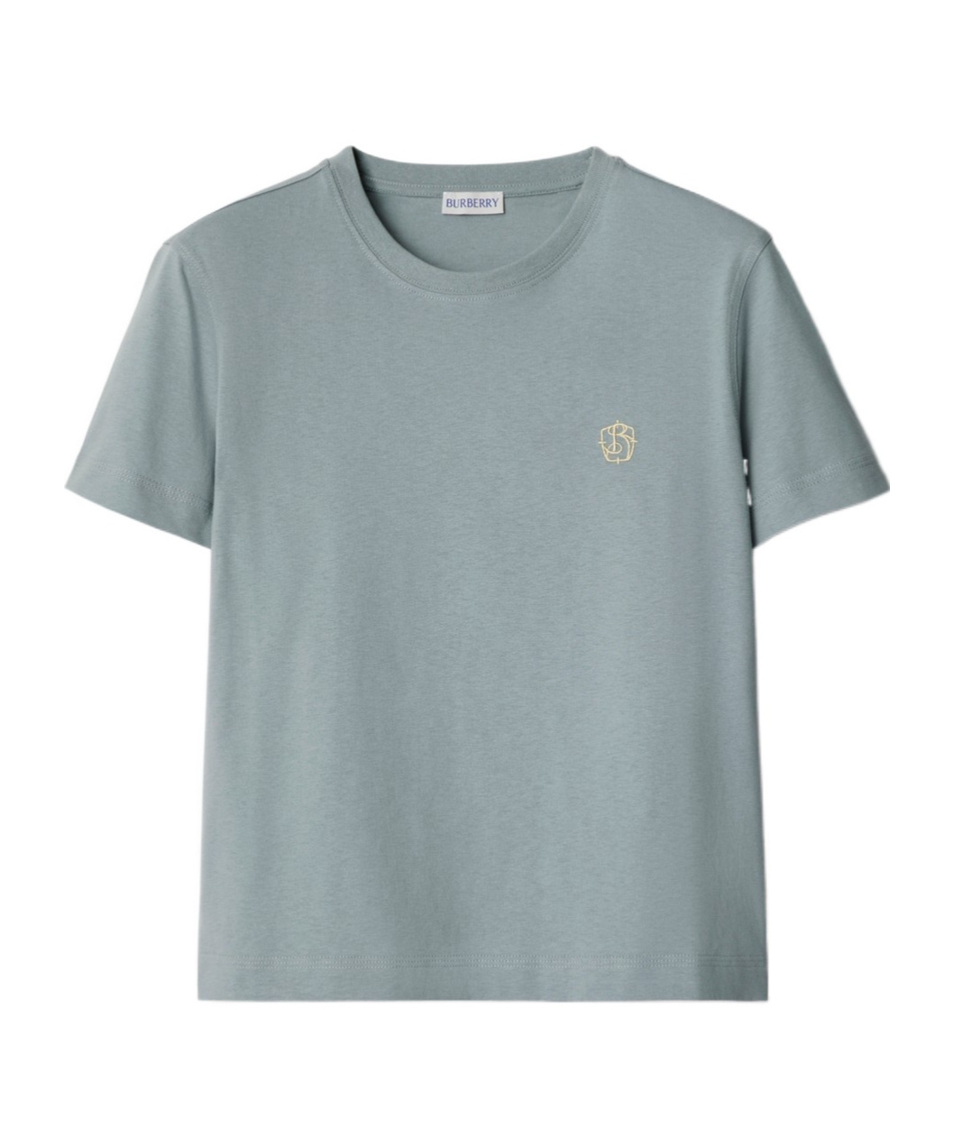 Burberry Square-fit Cotton T-shirt In Gray