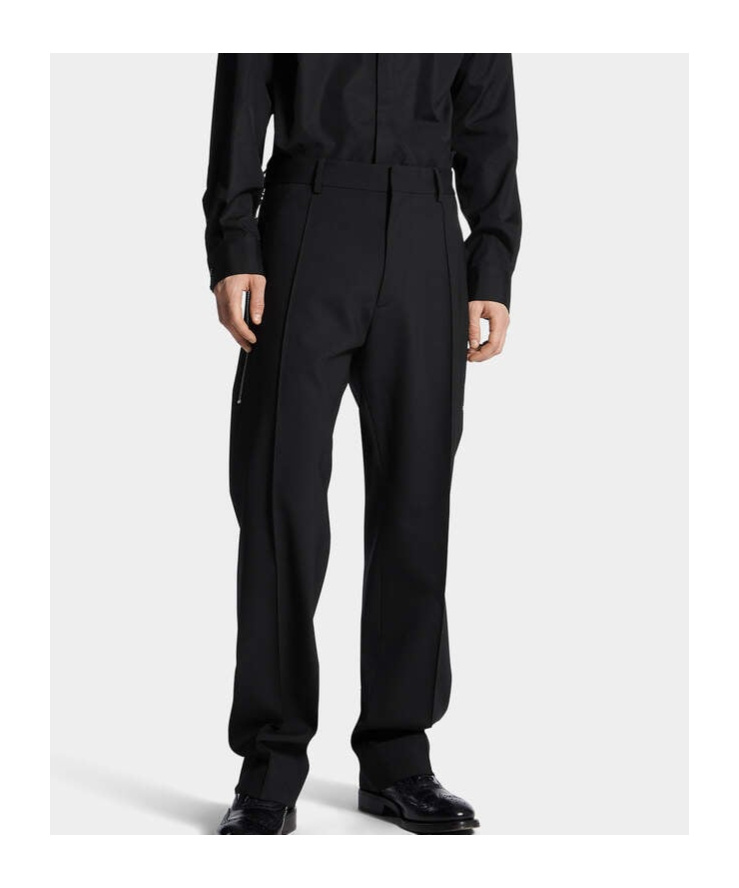 Dsquared2 Side Zip Detailed Relax Pants In Black