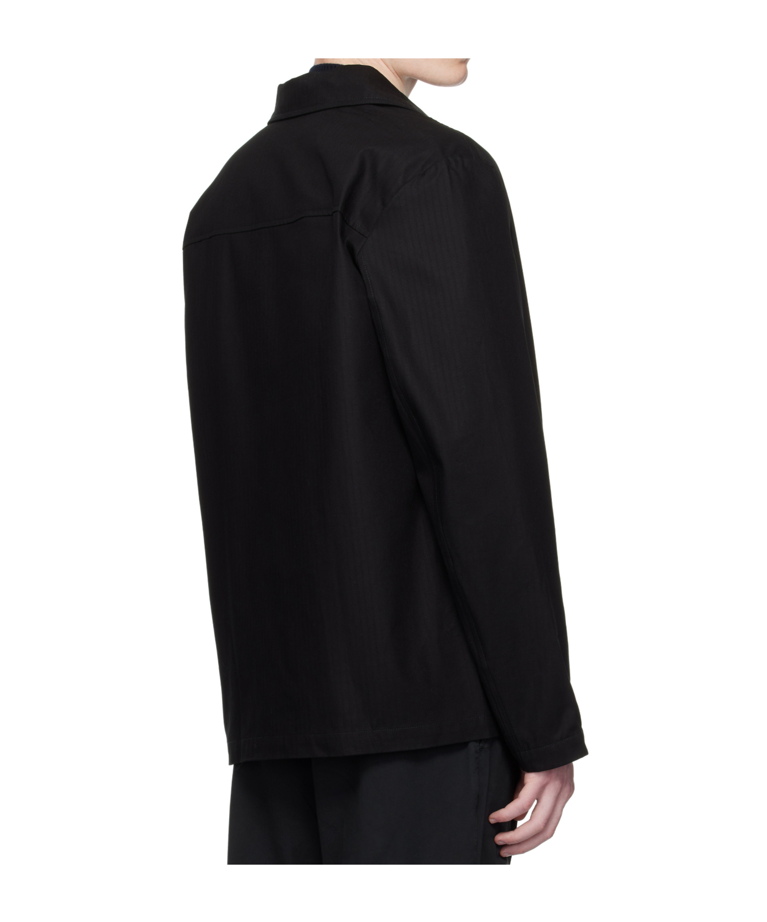 Apc Lapel Long-sleeved Casual Jacket In Black