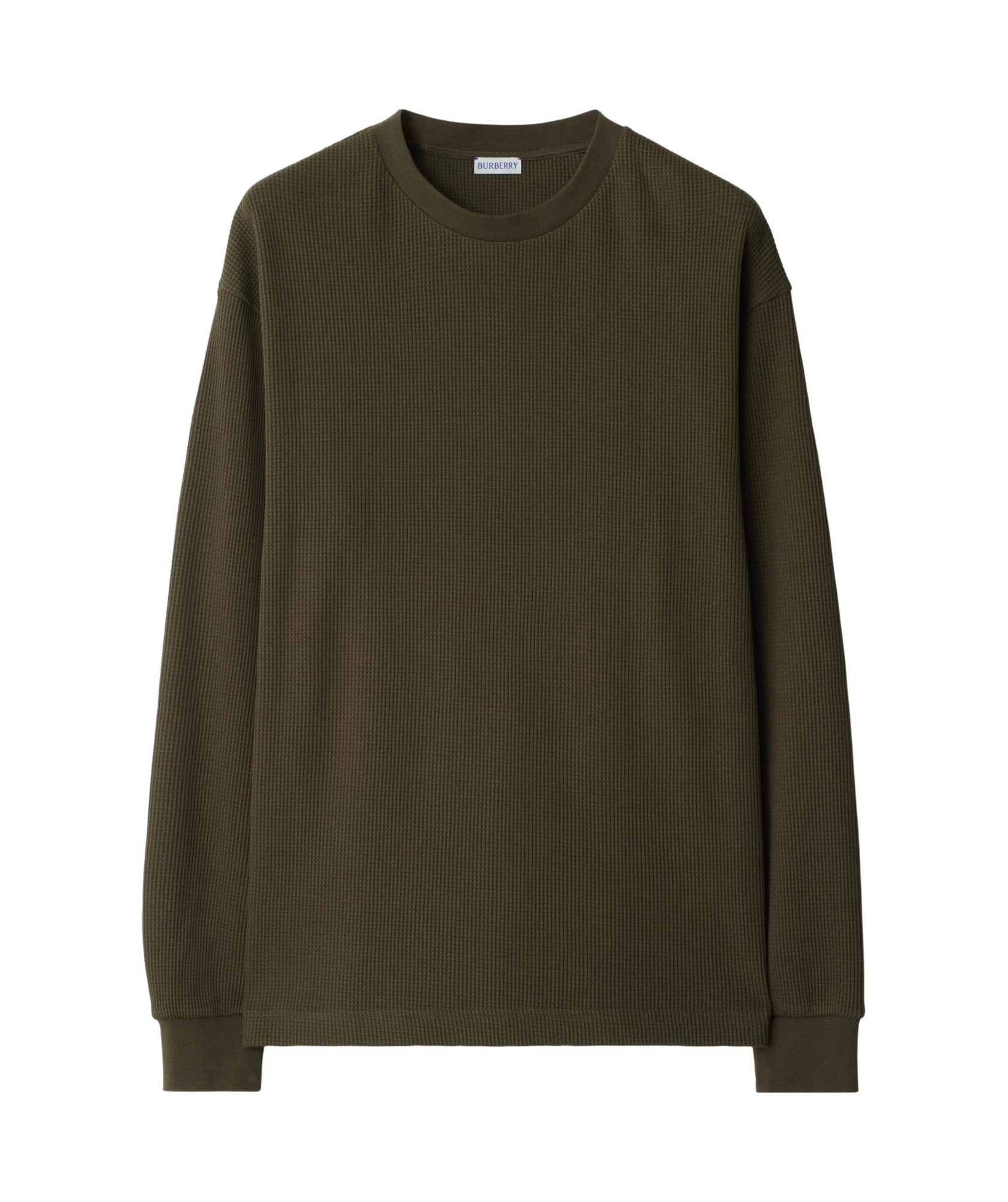 Burberry Equestrian Knight Cotton Sweatshirt In Green