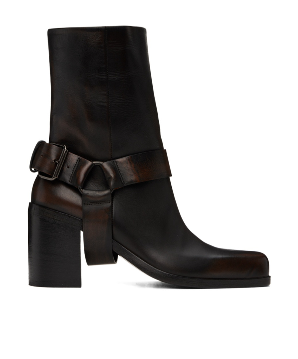Marsèll Ankle Boots With Decorative Buckle Detail In Black