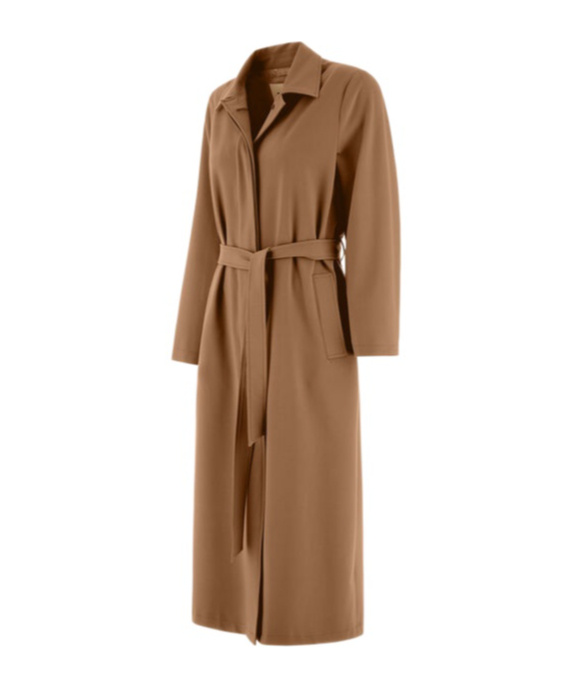 Herno Raincoat In Soft Wool In Brown