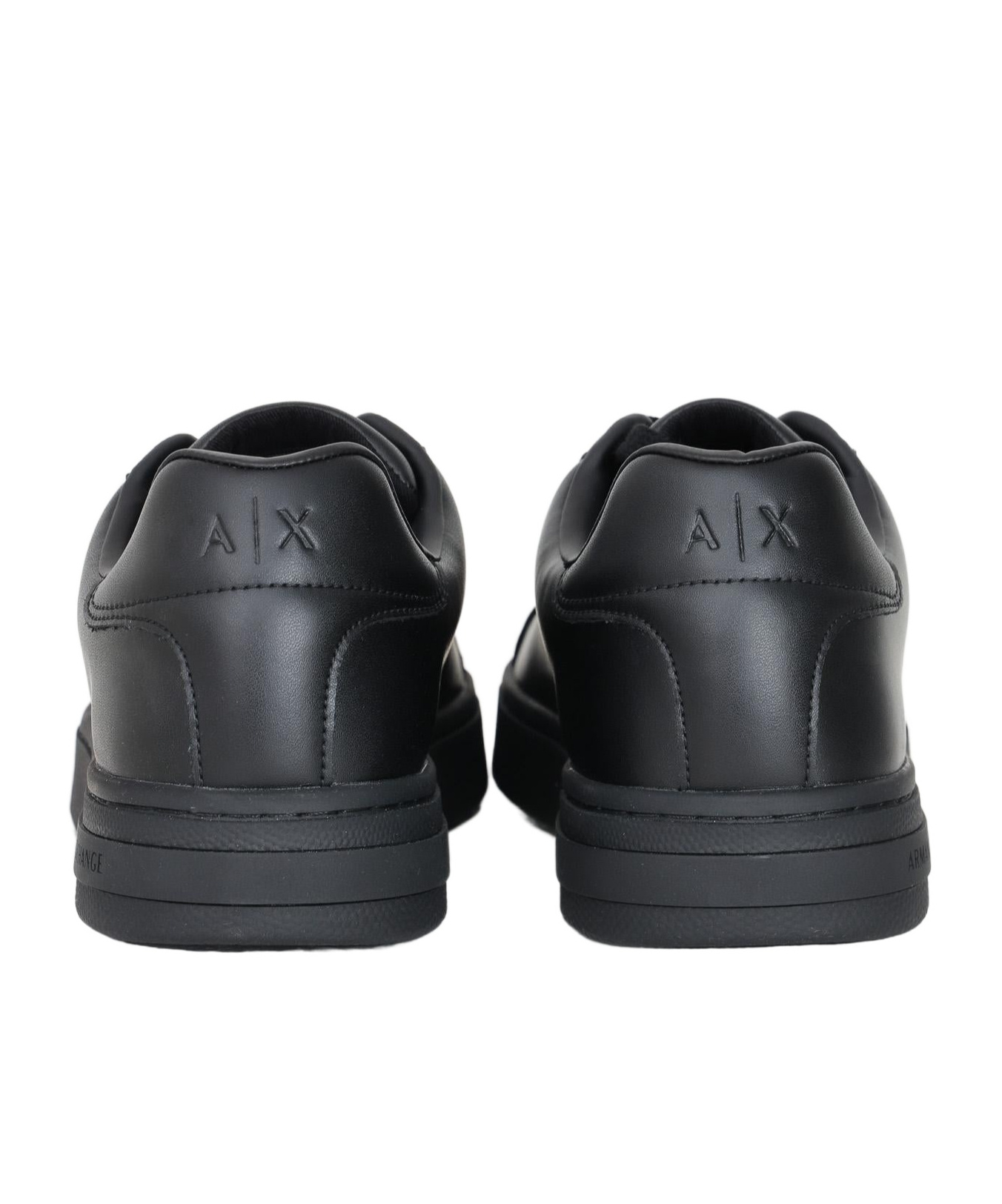 Armani Exchange Lace-up Low-cut Casual Shoes In Black