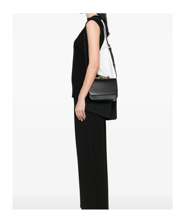 Sacai Flip Shoulder Bag In Black