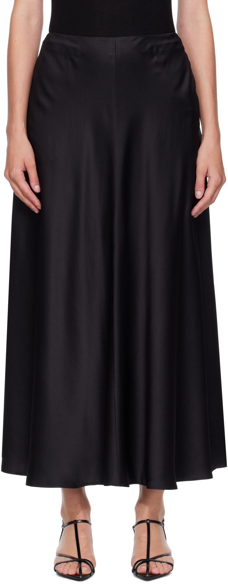 Lisa Yang Full Midi Skirt In Midnight