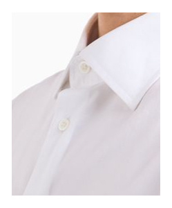 Giorgio Armani Logo Long-sleeved Shirt In White