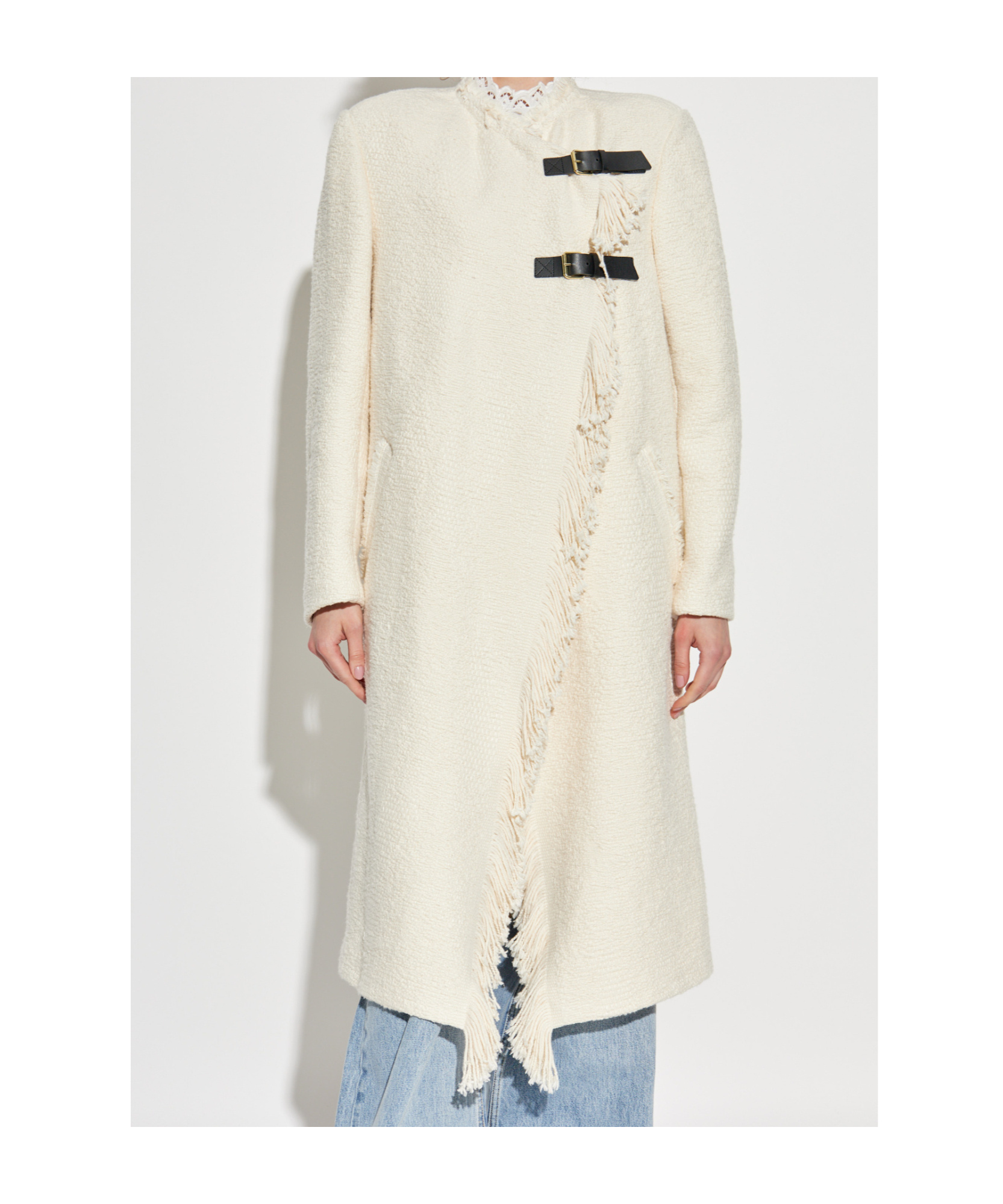 Isabel Marant Gameia Cotton And Linen Coat In White