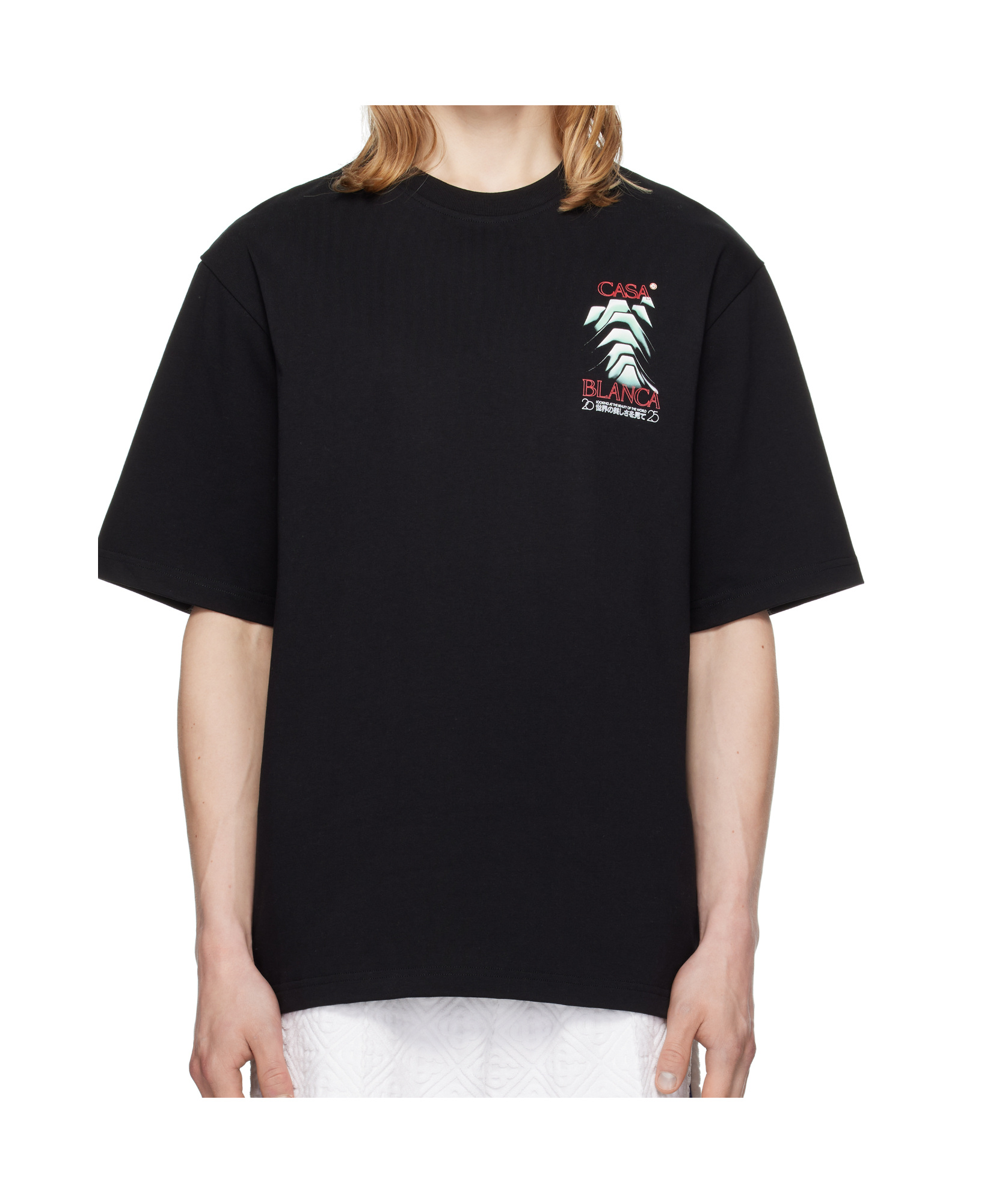 Casablanca Mountain Frost Graphic Crewneck T-shirt