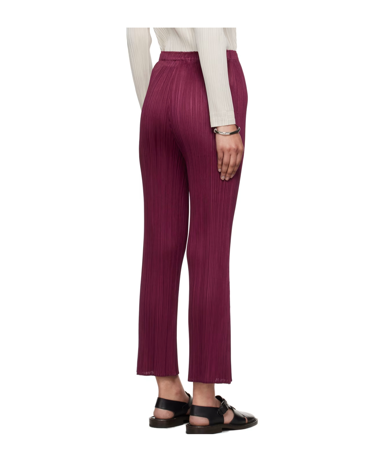 Shop Issey Miyake May Trousers In Red