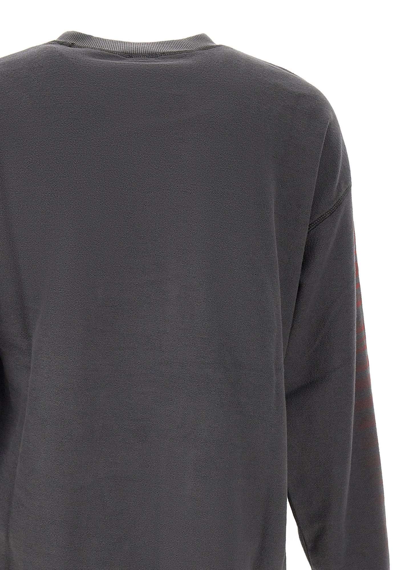 Diesel S-boxt-t1 Logo-print Sweatshirt In Gray