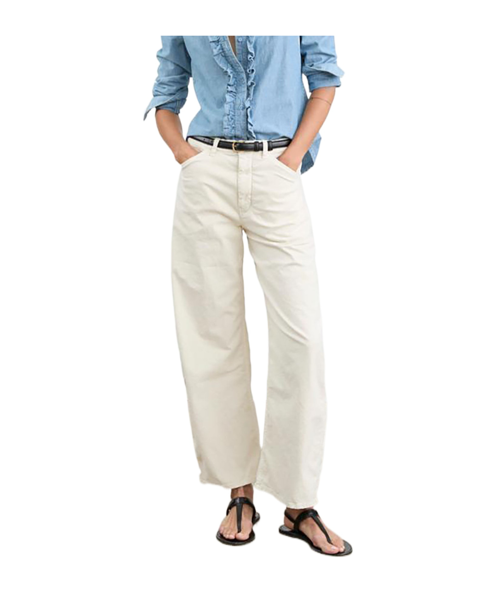 Nili Lotan Barrel-leg Trousers In Stone Color