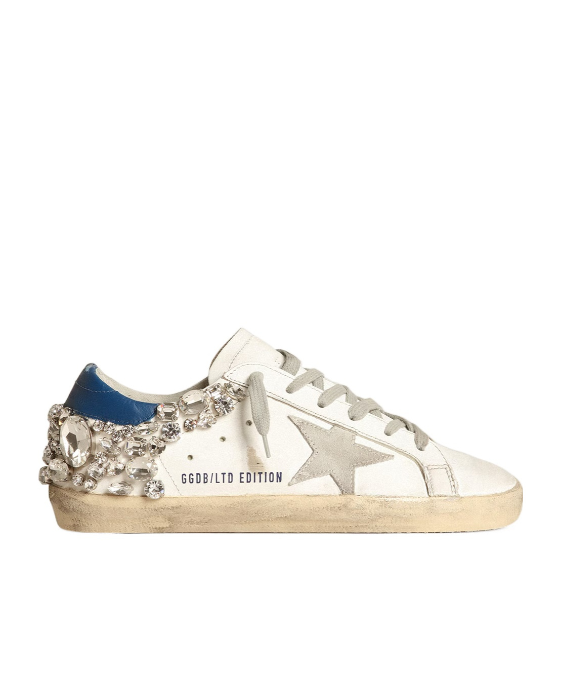 Golden Goose Super-star Leather Upper And Heel W In White