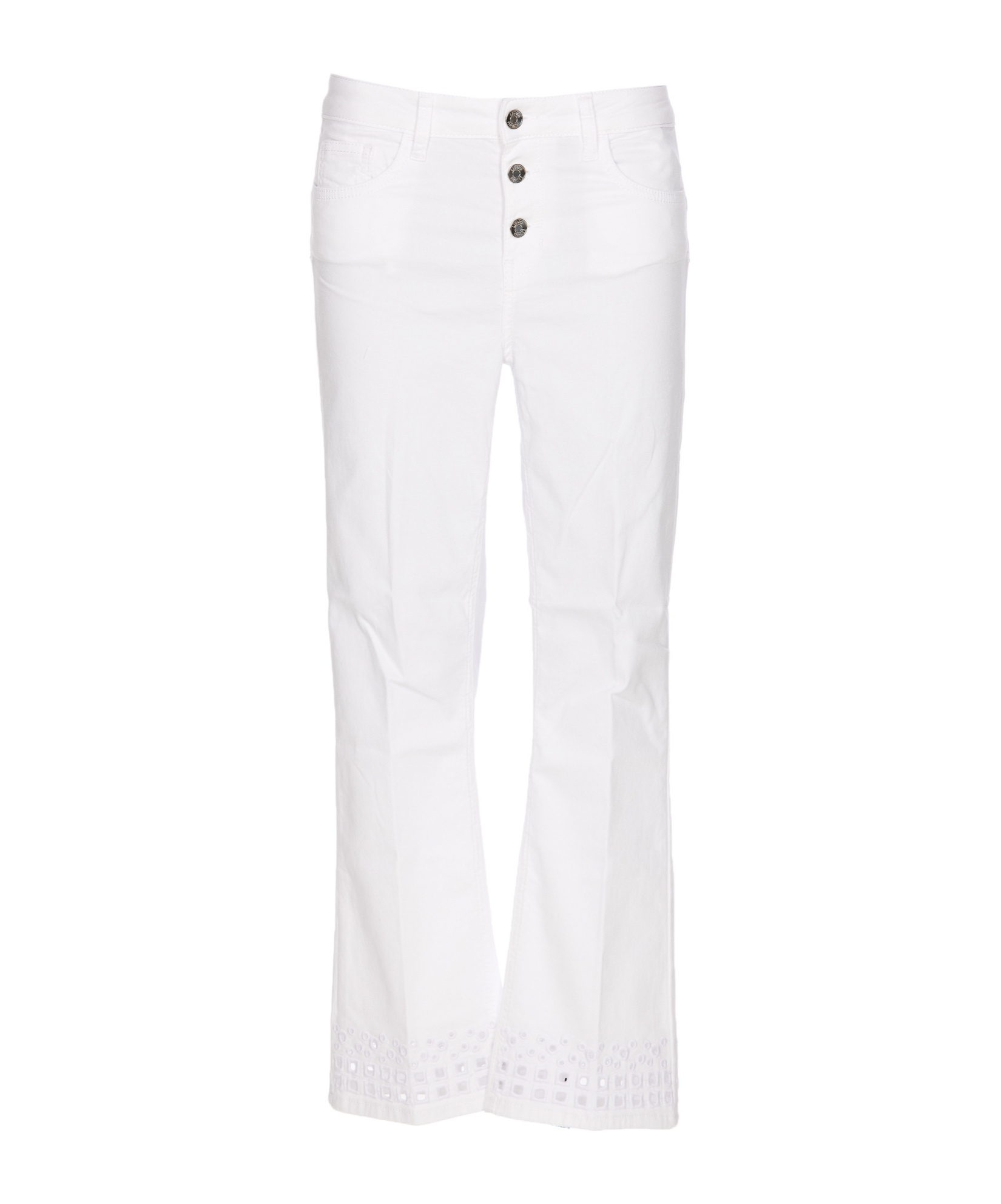 Liu •jo Liu Jo High-waisted Cropped Jeans In White