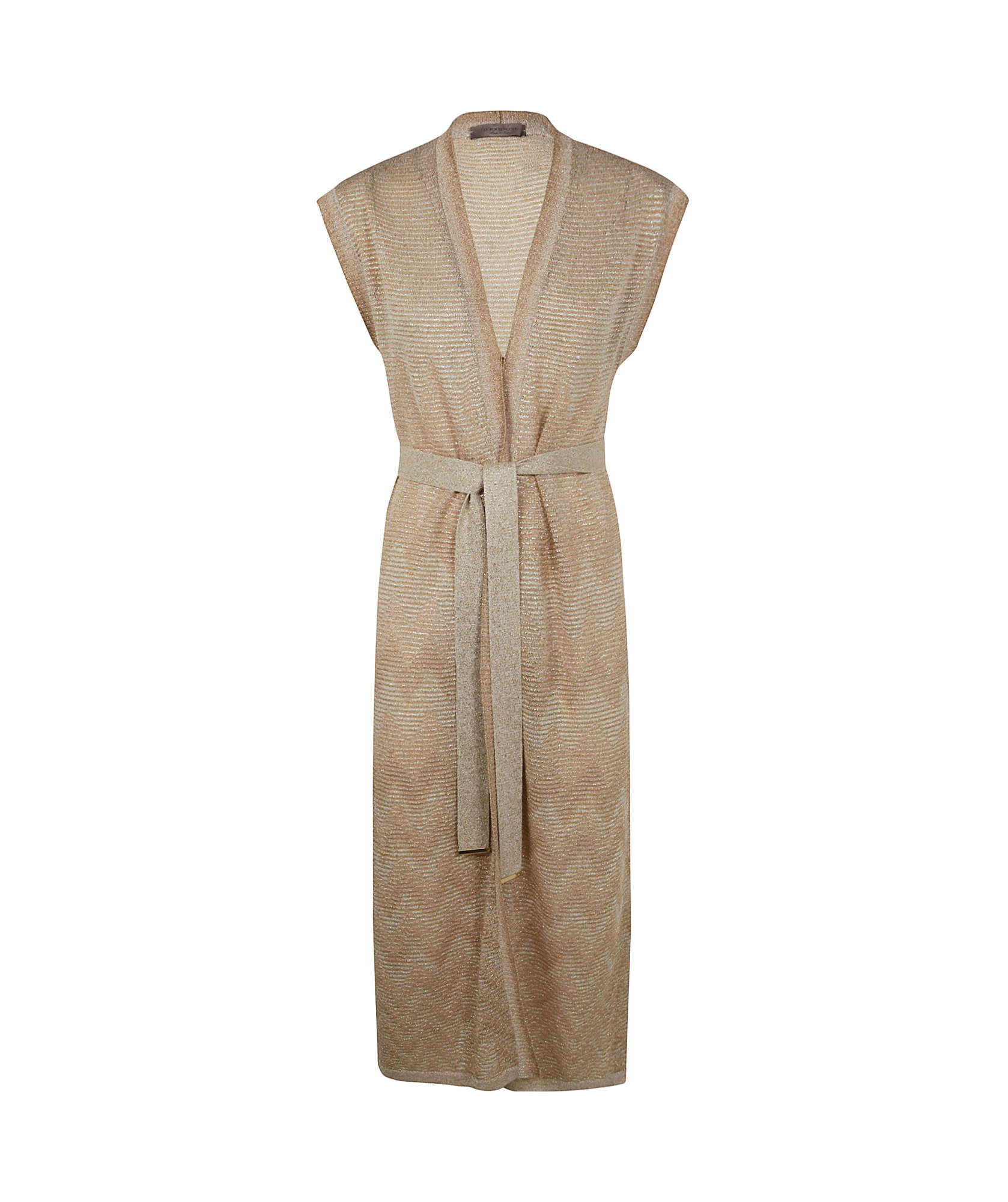 D Exterior D.exterior Degrade Lux Long Waistcoat In Brown