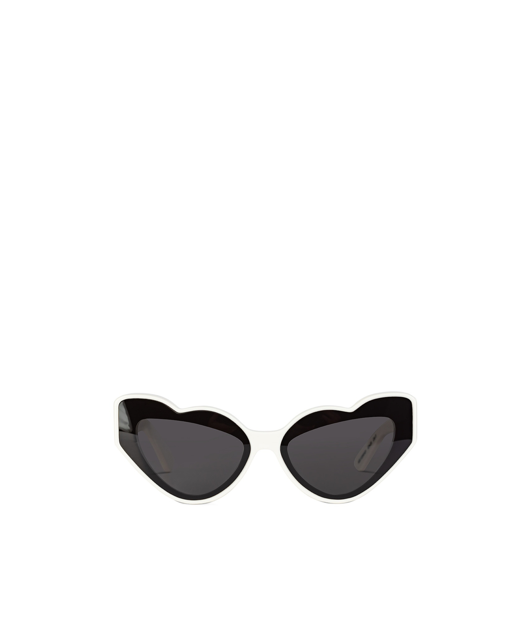 Fiorucci Heart-shaped Acetate Sunglasses In Black